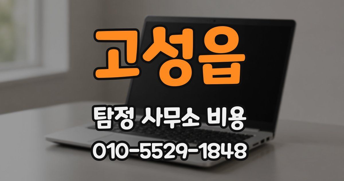 고성읍 탐정 사무소 비용