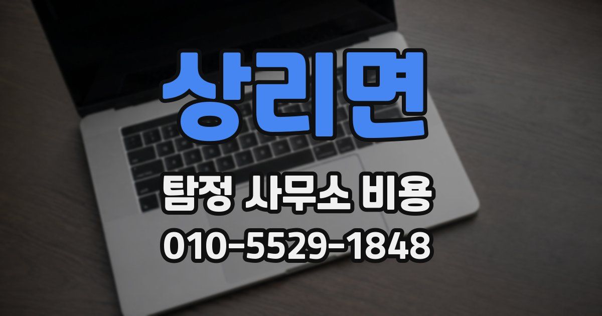 상리면 탐정 사무소 비용