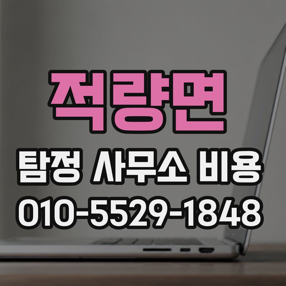 적량면 탐정 사무소 비용