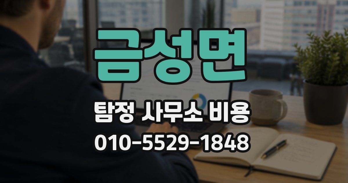 금성면 탐정 사무소 비용