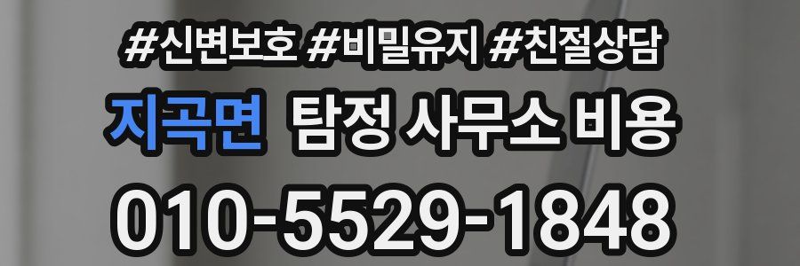 지곡면 탐정 사무소 비용