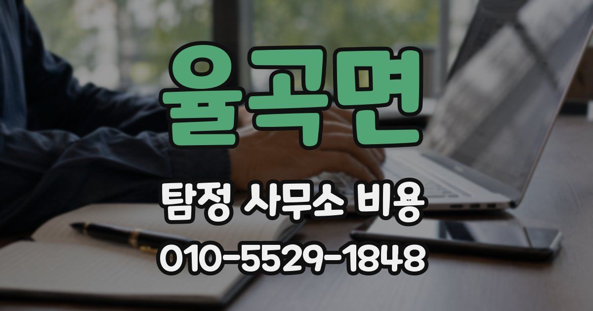 율곡면 탐정 사무소 비용