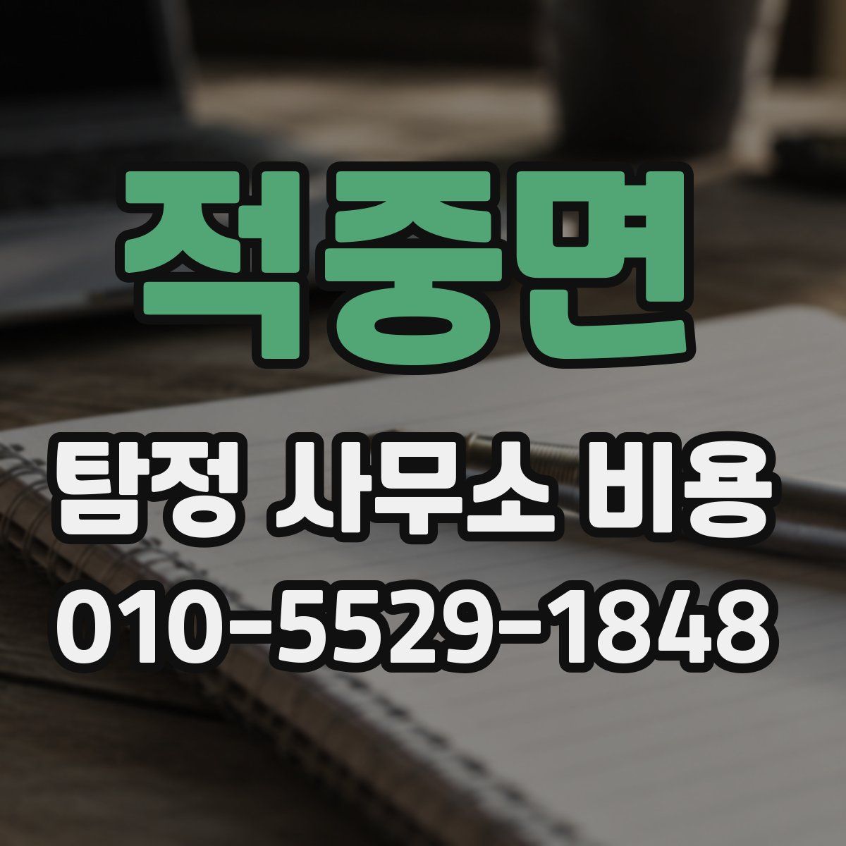 적중면 탐정 사무소 비용