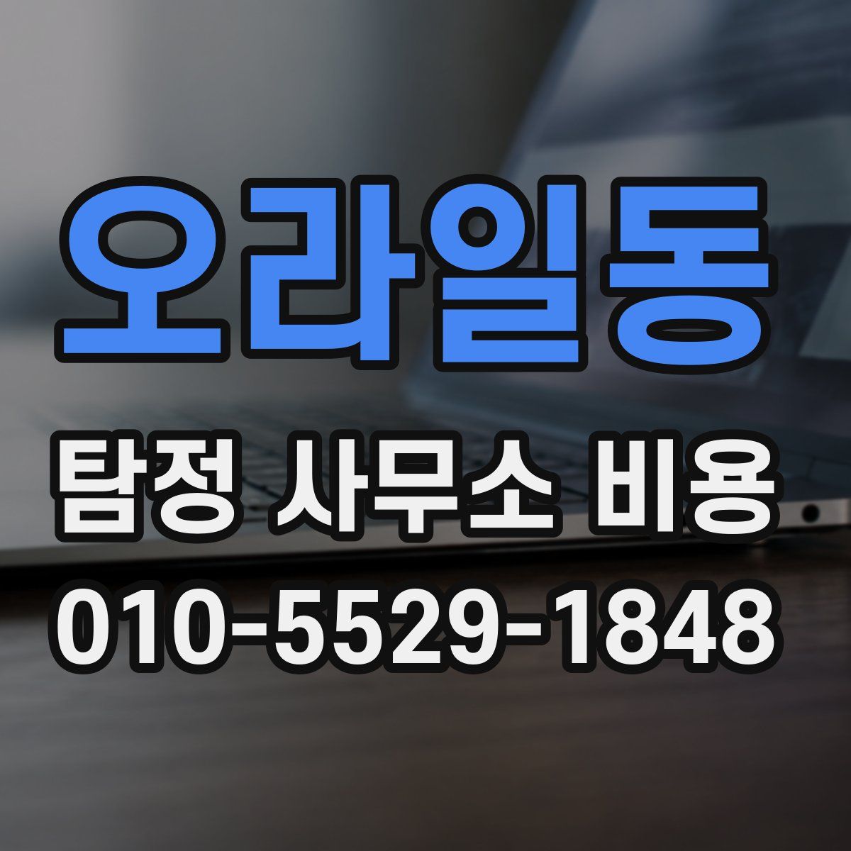 오라일동 탐정 사무소 비용