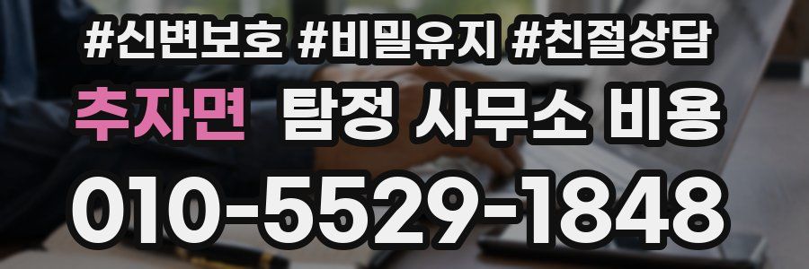 추자면 탐정 사무소 비용