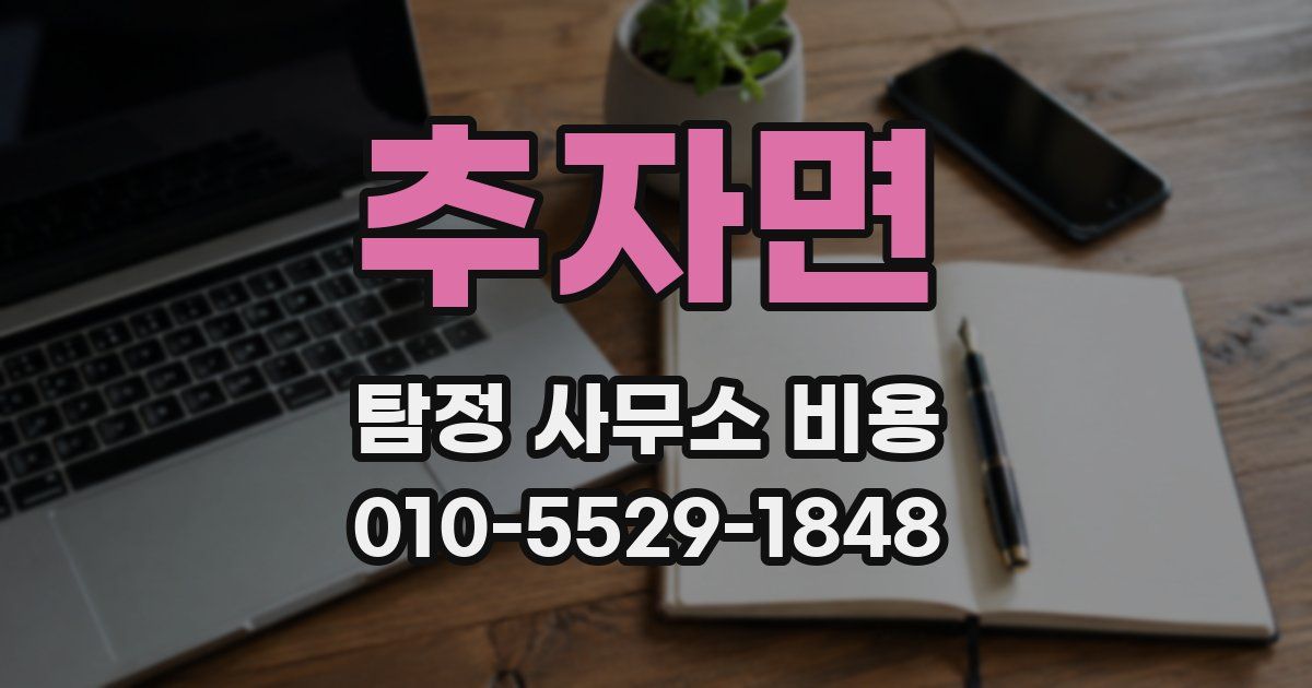 추자면 탐정 사무소 비용