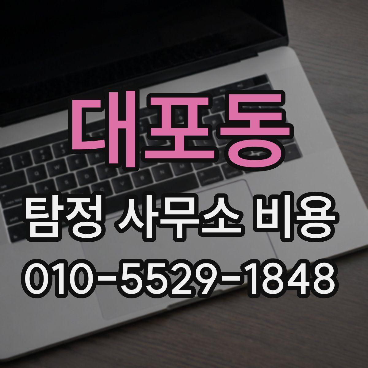 대포동 탐정 사무소 비용