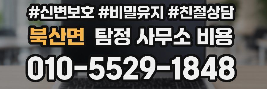 북산면 탐정 사무소 비용