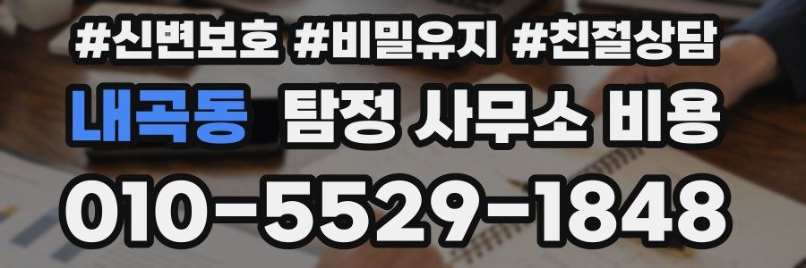 내곡동 탐정 사무소 비용