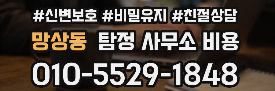 망상동 탐정 사무소 비용