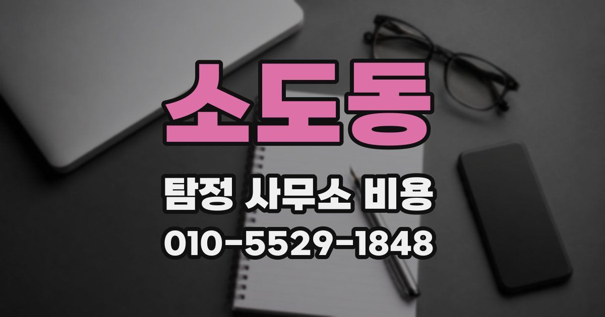 소도동 탐정 사무소 비용