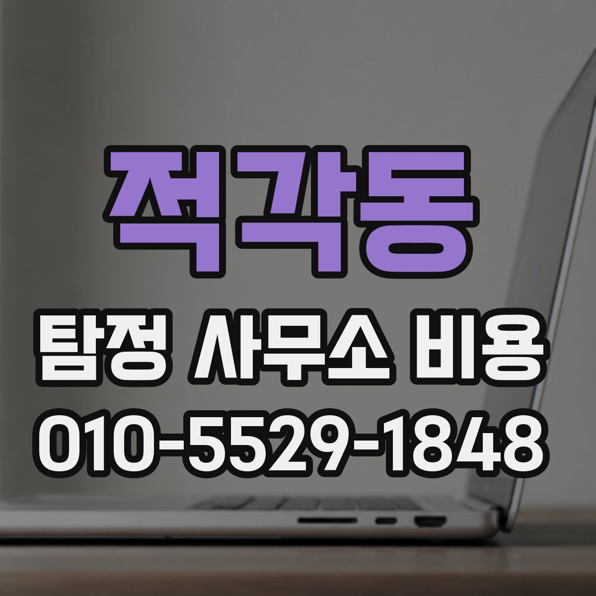 적각동 탐정 사무소 비용