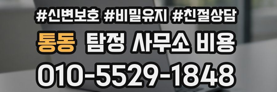 통동 탐정 사무소 비용