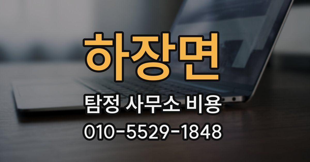 하장면 탐정 사무소 비용
