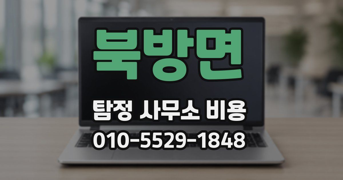 북방면 탐정 사무소 비용