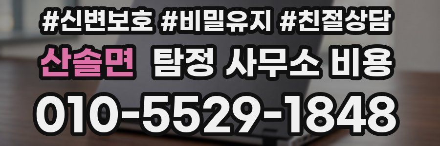 산솔면 탐정 사무소 비용