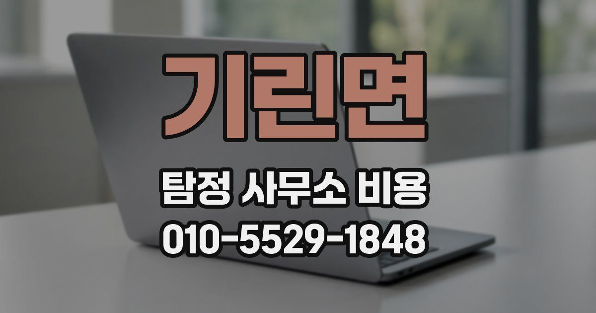 기린면 탐정 사무소 비용