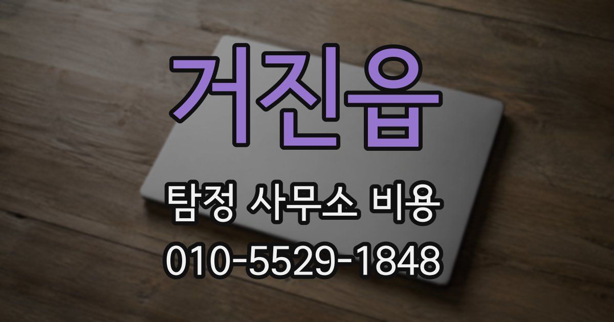 거진읍 탐정 사무소 비용