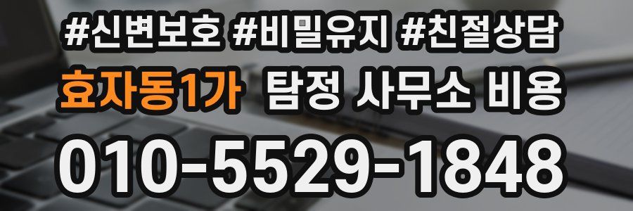효자동1가 탐정 사무소 비용
