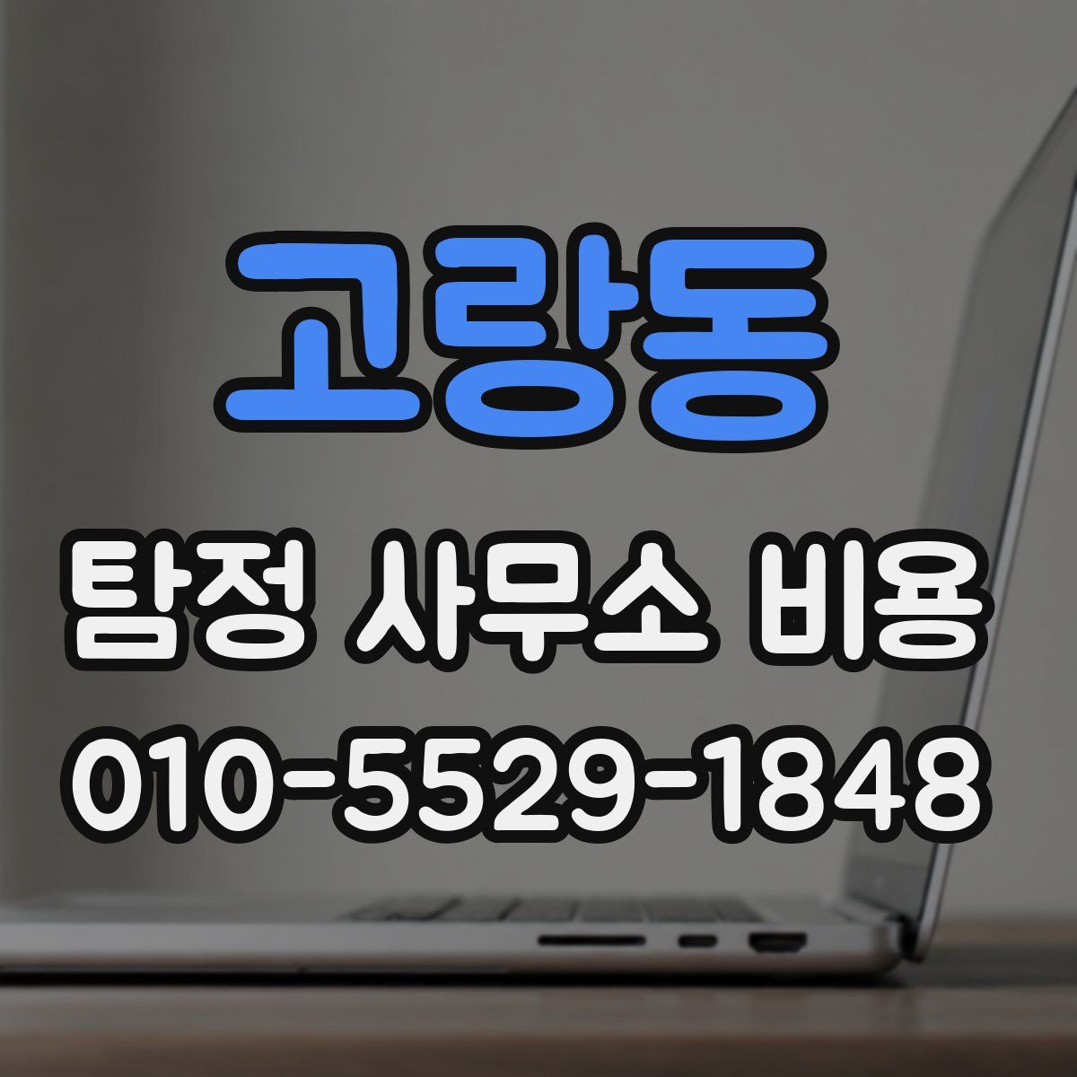 고랑동 탐정 사무소 비용