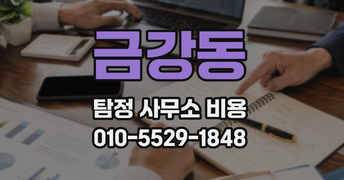 금강동 탐정 사무소 비용