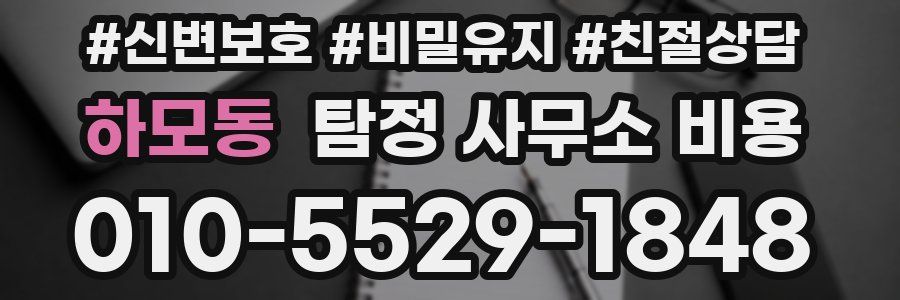 하모동 탐정 사무소 비용