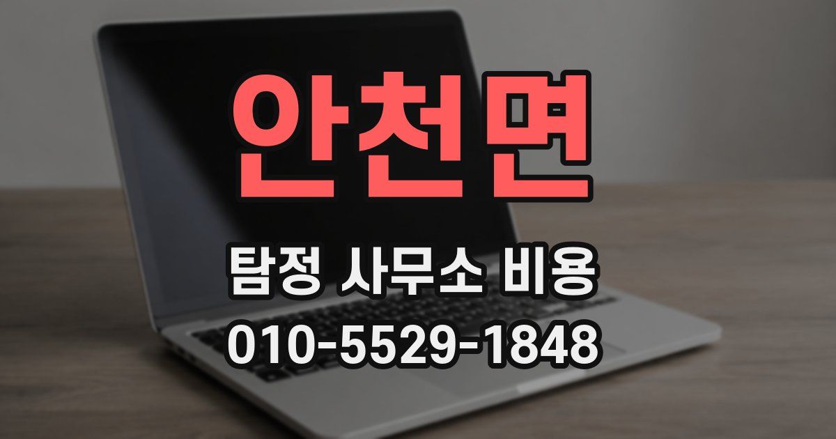 안천면 탐정 사무소 비용