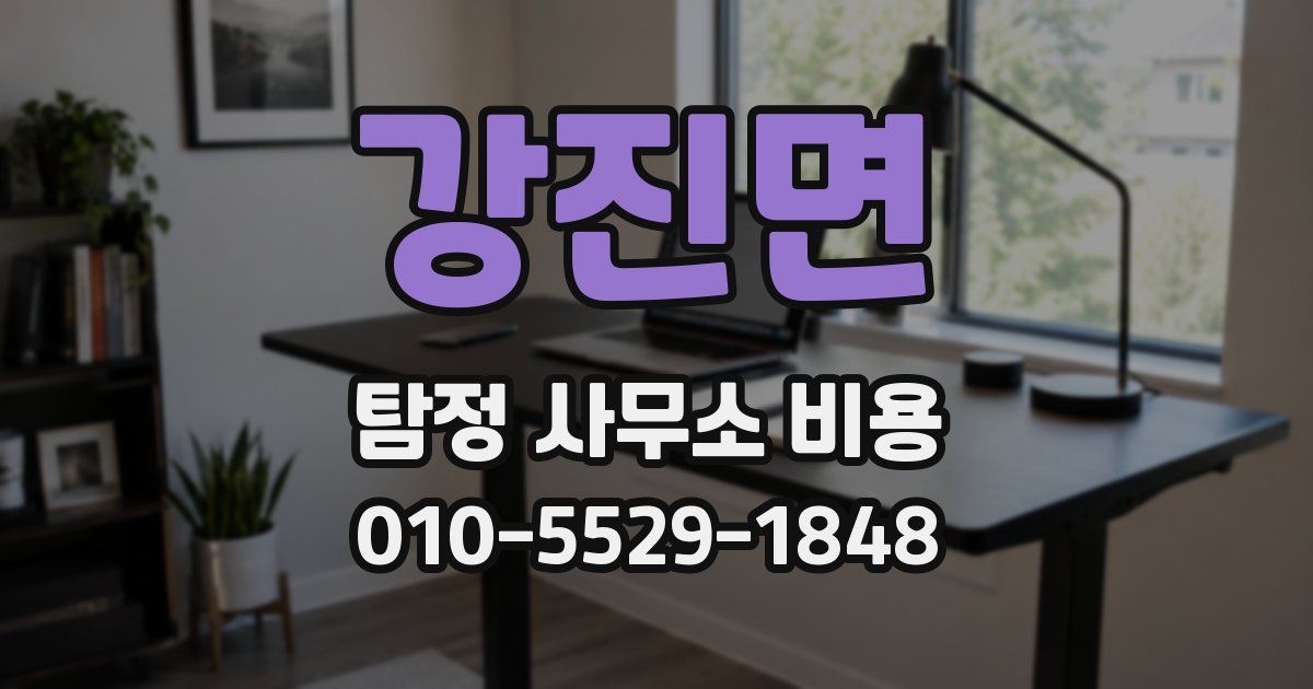 강진면 탐정 사무소 비용