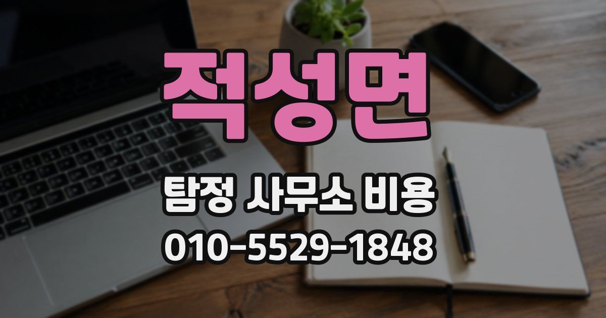 적성면 탐정 사무소 비용