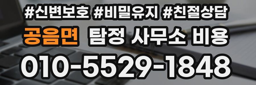 공음면 탐정 사무소 비용