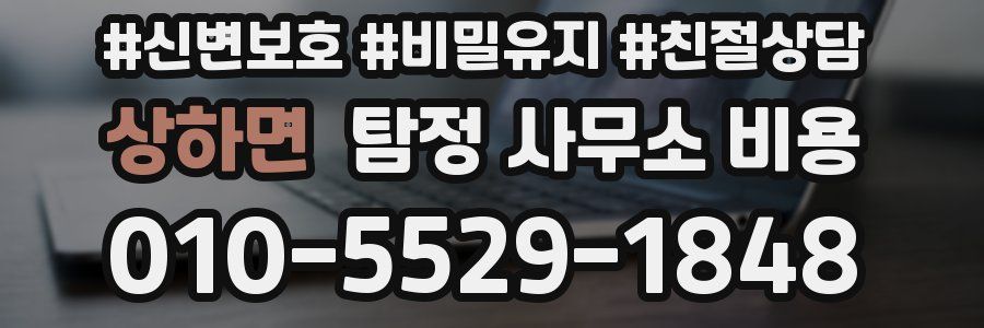 상하면 탐정 사무소 비용