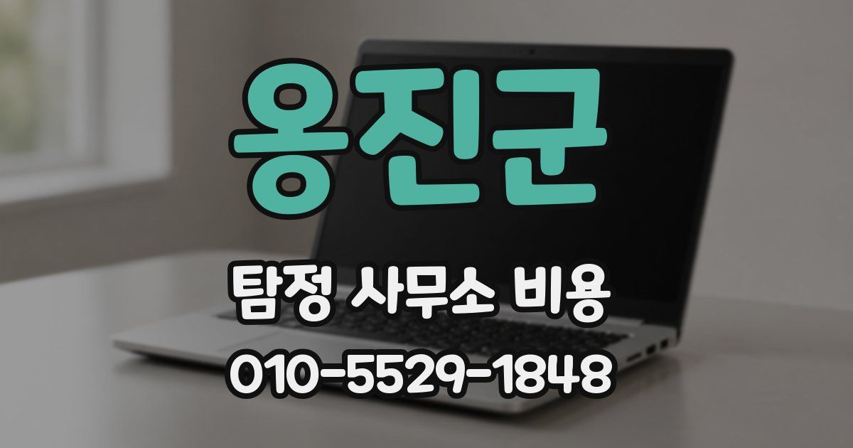 옹진군 탐정 사무소 비용