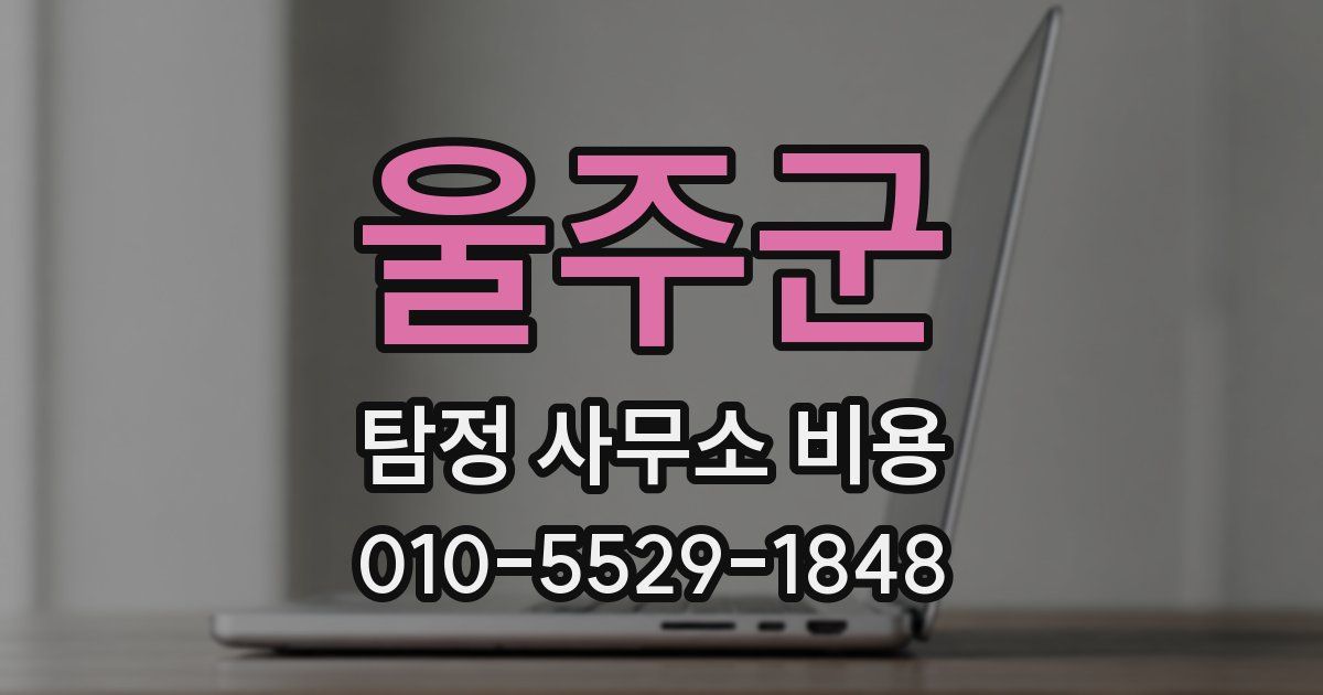 울주군 탐정 사무소 비용