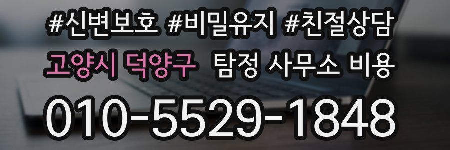 고양시 덕양구 탐정 사무소 비용
