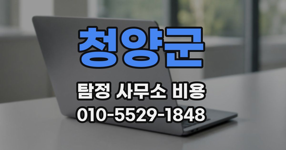청양군 탐정 사무소 비용