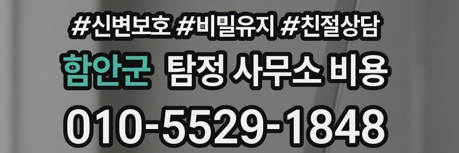 함안군 탐정 사무소 비용