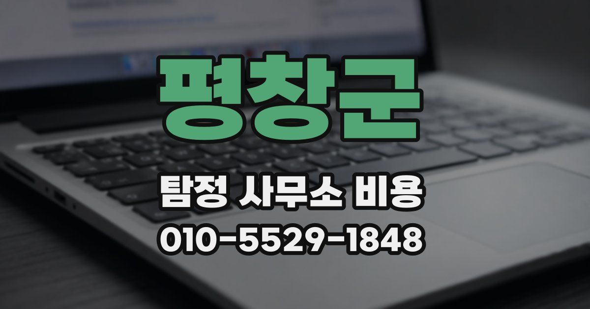 평창군 탐정 사무소 비용