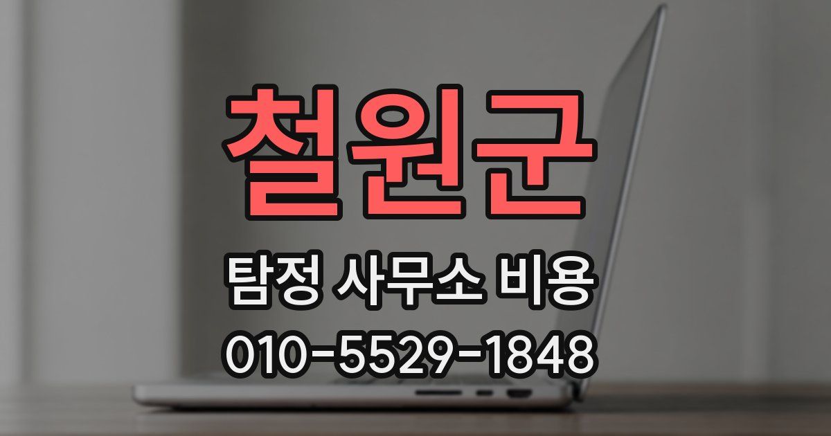 철원군 탐정 사무소 비용