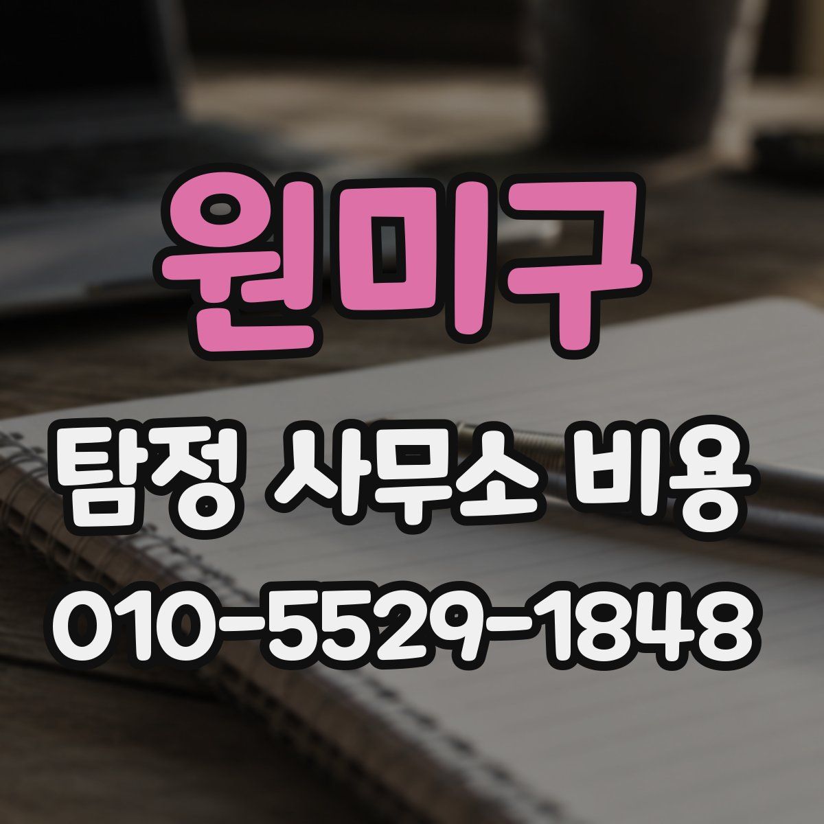 원미구 탐정 사무소 비용