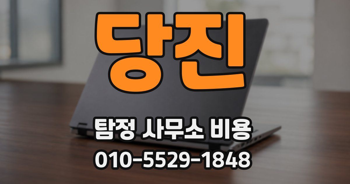 당진 탐정 사무소 비용