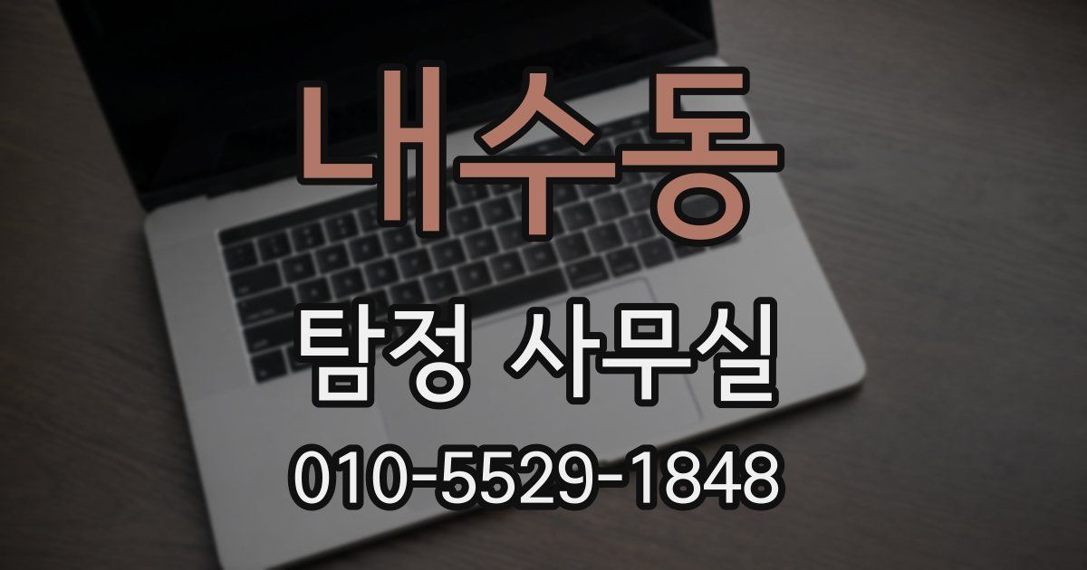 내수동 탐정 사무실