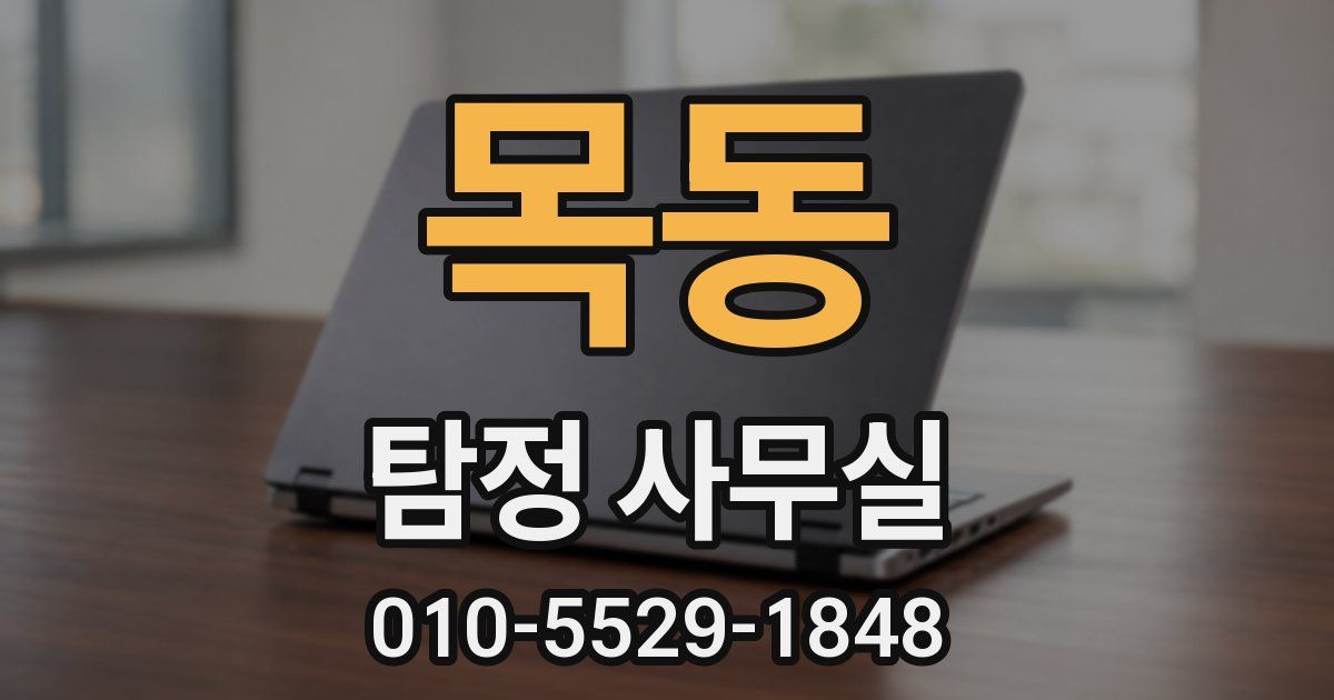 목동 탐정 사무실