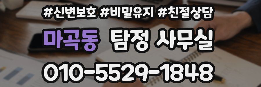 마곡동 탐정 사무실