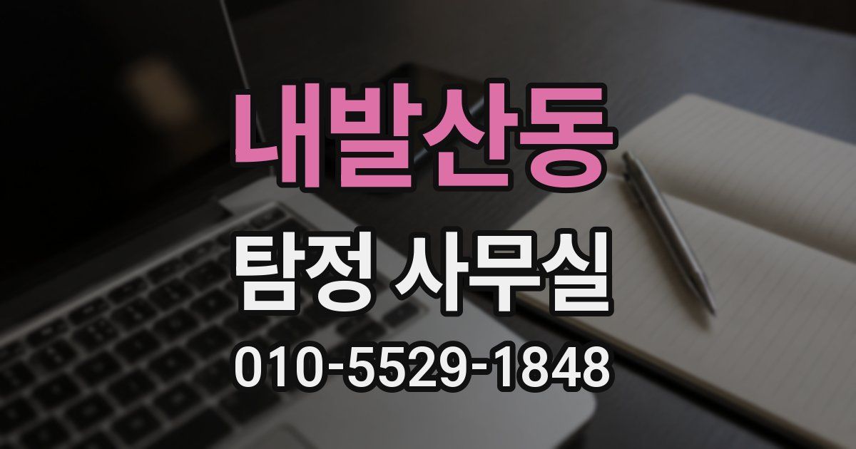 내발산동 탐정 사무실