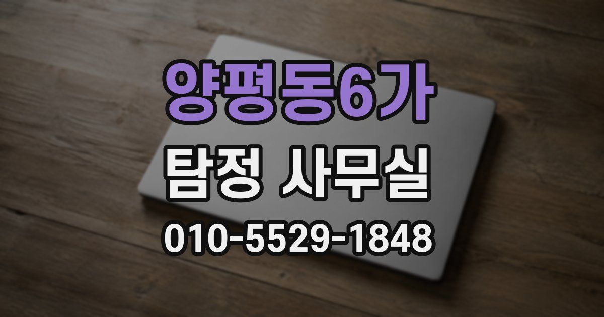 양평동6가 탐정 사무실