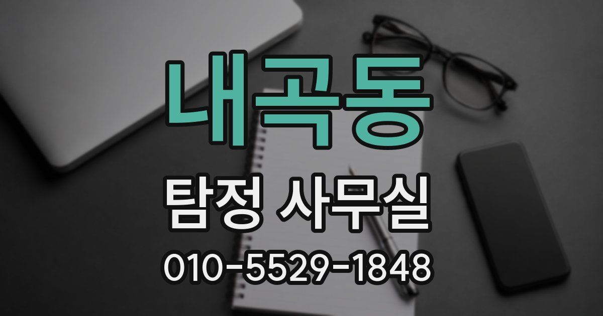 내곡동 탐정 사무실