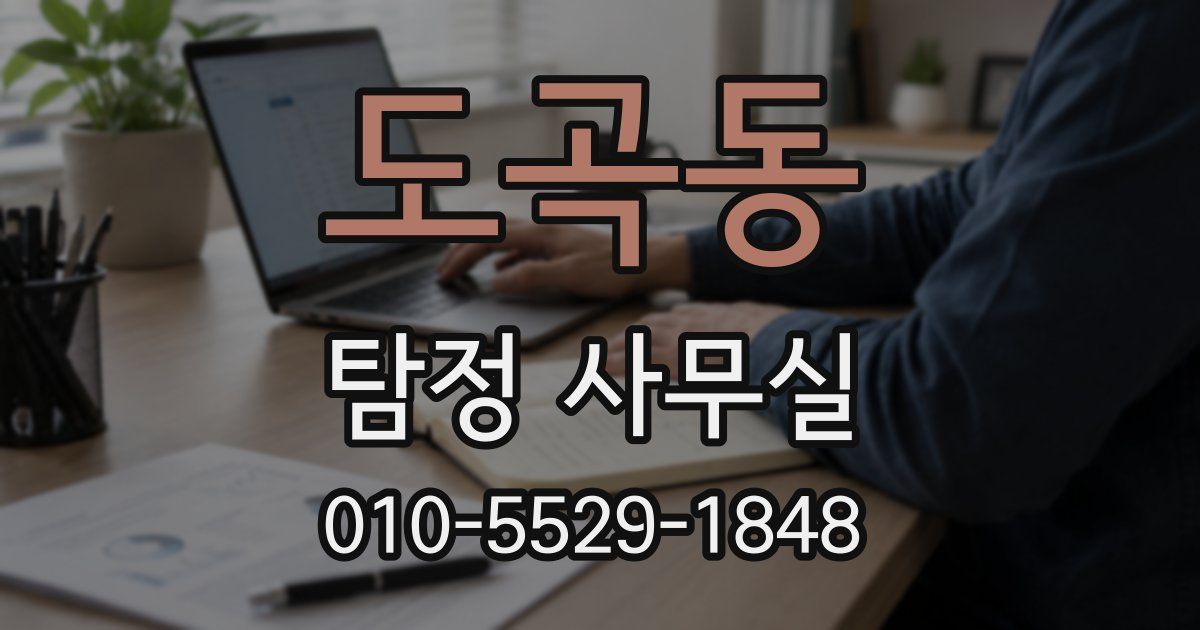 도곡동 탐정 사무실