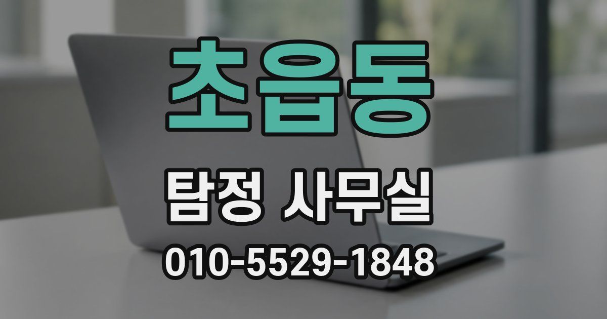 초읍동 탐정 사무실