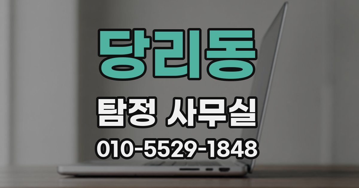 당리동 탐정 사무실