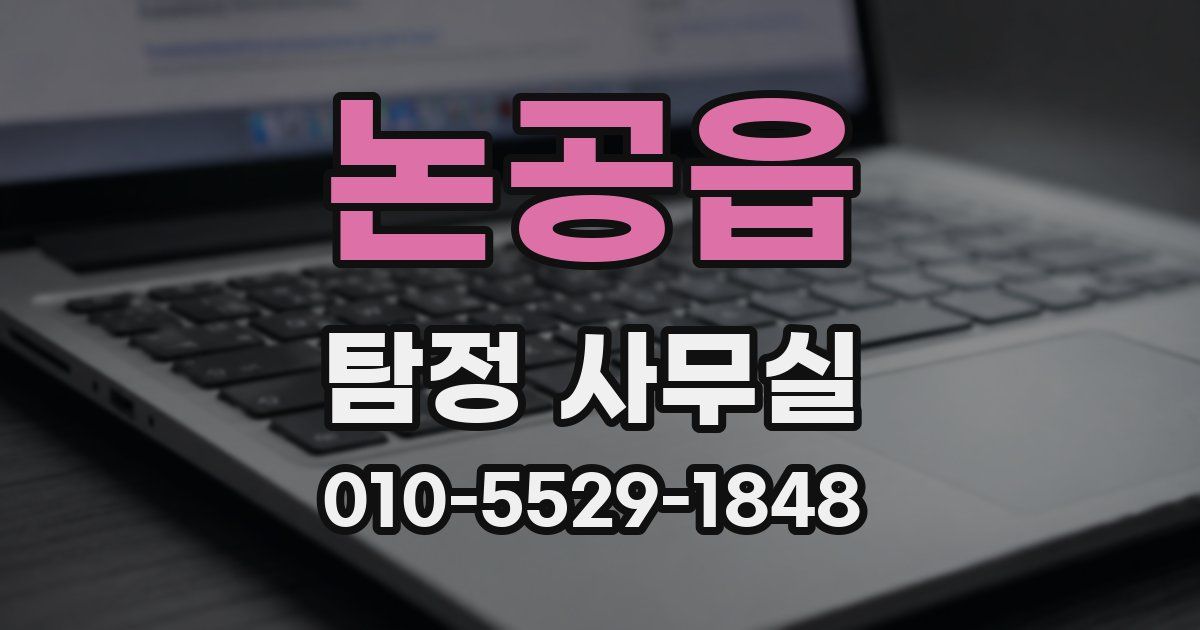 논공읍 탐정 사무실